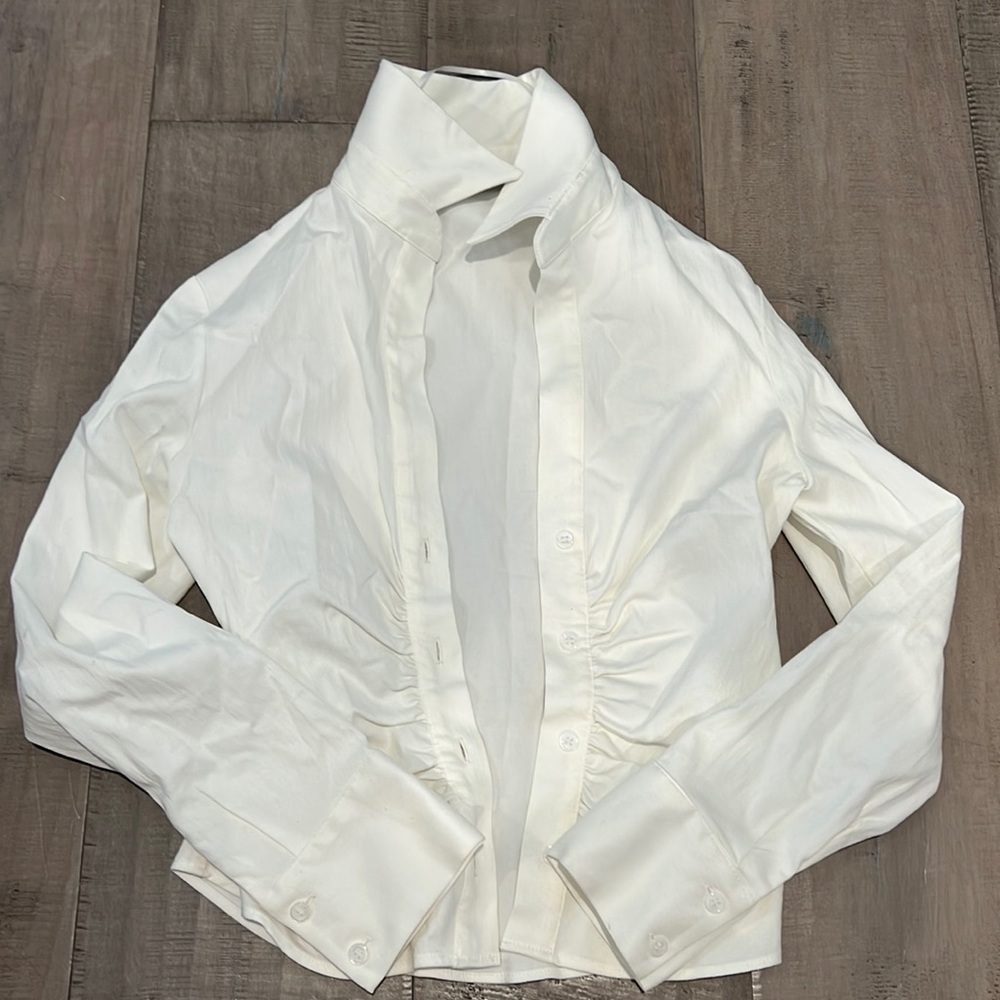 Zara white button up.